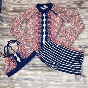 Super pretty rashgaurd and bikini set